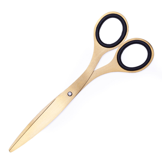 Gold Scissors with black grips