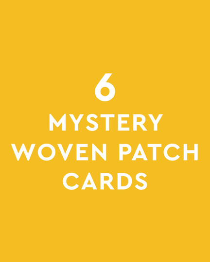 6 Mystery Bundle Woven Patch Cards