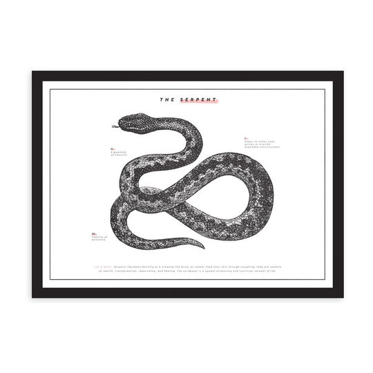 A3 The Serpent Riso Print