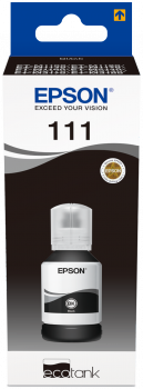 Epson - T111 EcoTank Pigmented Black Ink Bottle