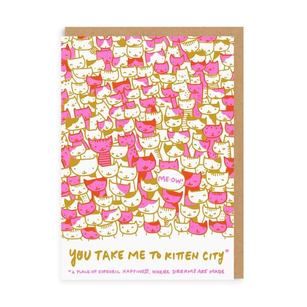Kitten City Greeting Card