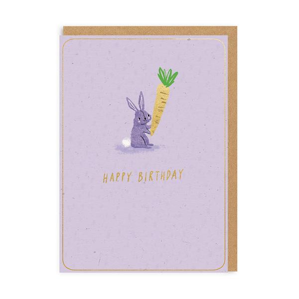 Tiny Bunny Happy Birthday Card
