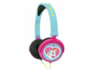 Lexibook - Unicorn Stereo Wired Foldable Headphone with Kids Safe Volume (HP017UNI)