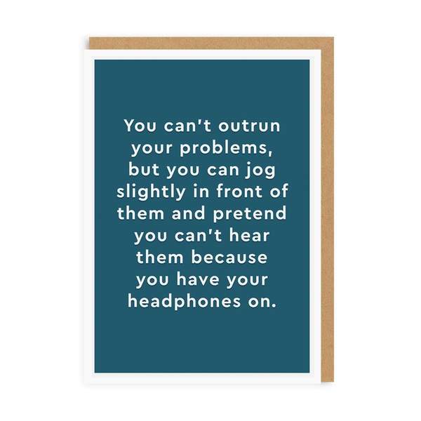 Headphones Greeting Card