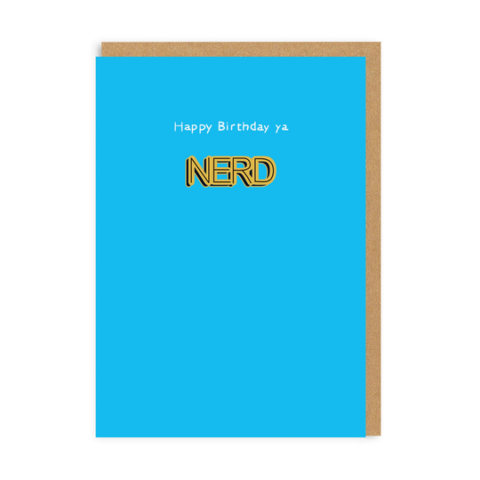 Ya Nerd Birthday Enamel Pin Greeting Card