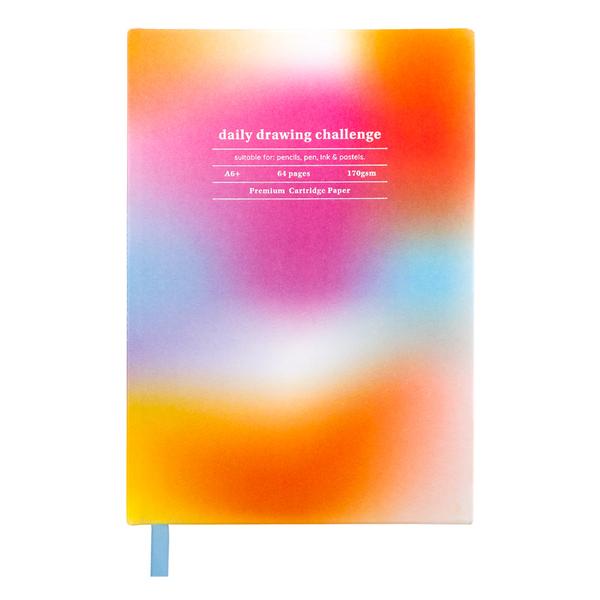 Multicoloured Daily Drawing Challenge Sketchbook
