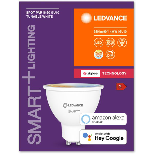 Ledvance - Smart+ Turnable White GU10 Bulb - Zigbee