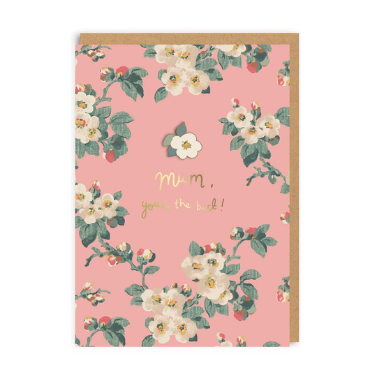 Mum Mayfield Blossom Enamel Pin Greeting Card