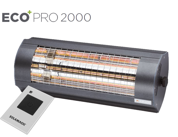 Solamagic - 2000 ECO+ PRO ARC Heater With remote - Antracite