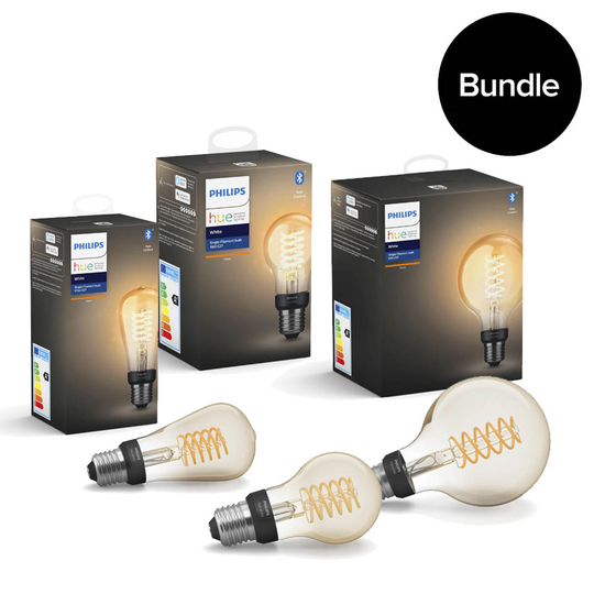 Philips Hue - Filament E27 G93/ST64/A60 - Combo Bundle