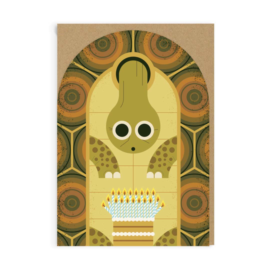 Birthday Tortoise Greeting Card