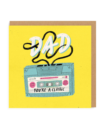 Dad You're A Classic Square Greeting Card