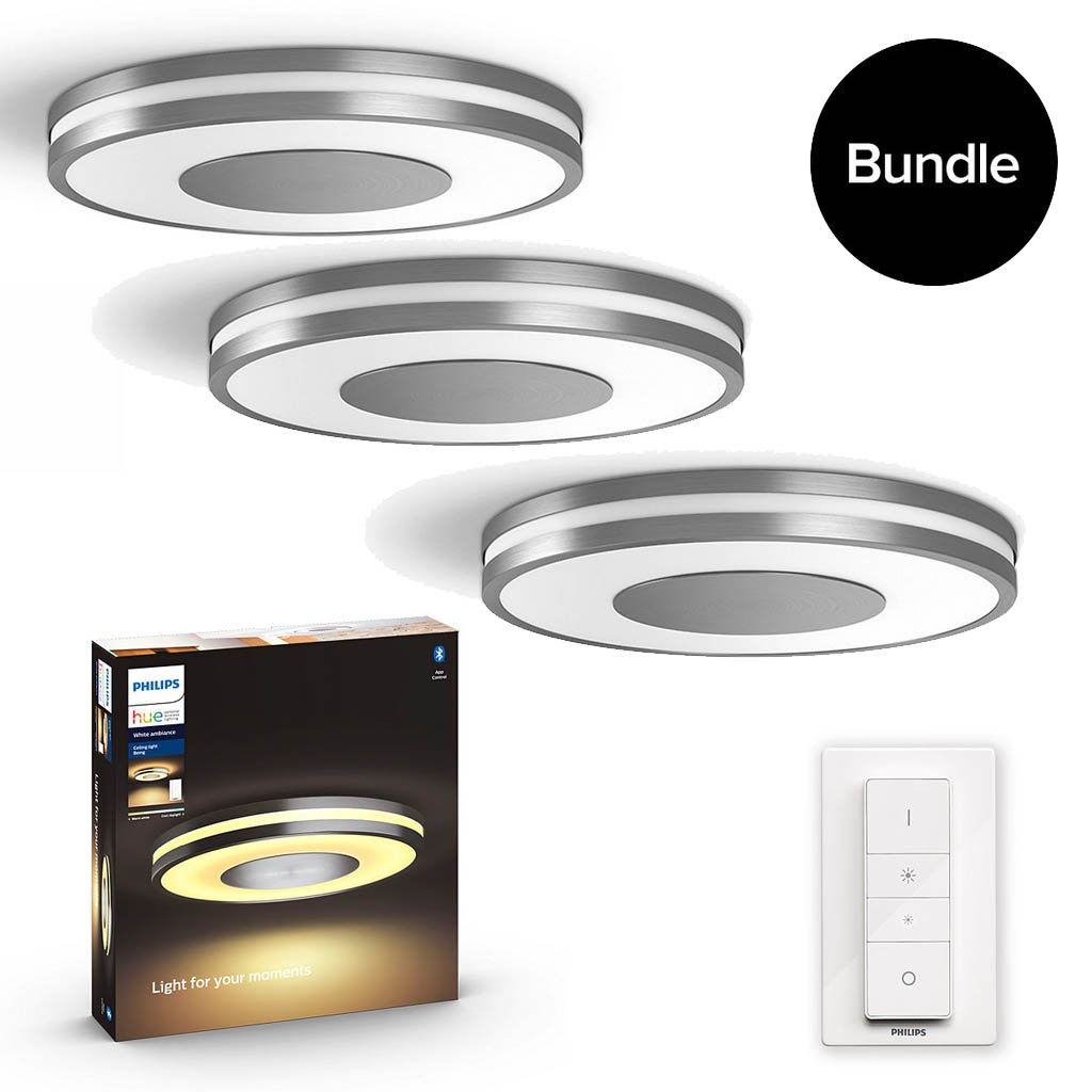Philips Hue - Being Ceiling Light Aluminium - 3xBundle