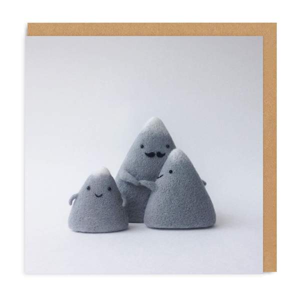 Mountain Family Square Greeting Card