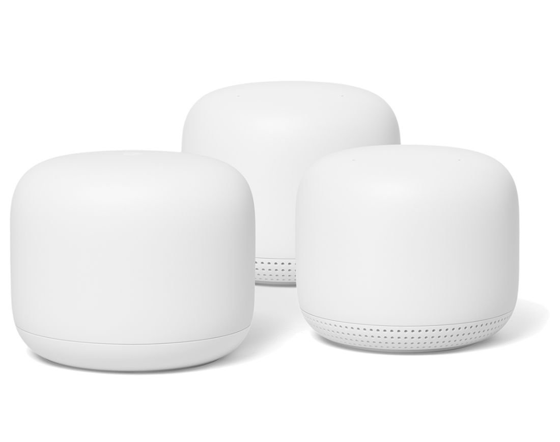 Google - Nest Wifi Router+2pk Point Bundle