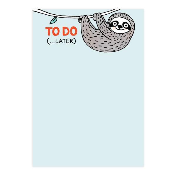 Sloth To Do A5 Notepad