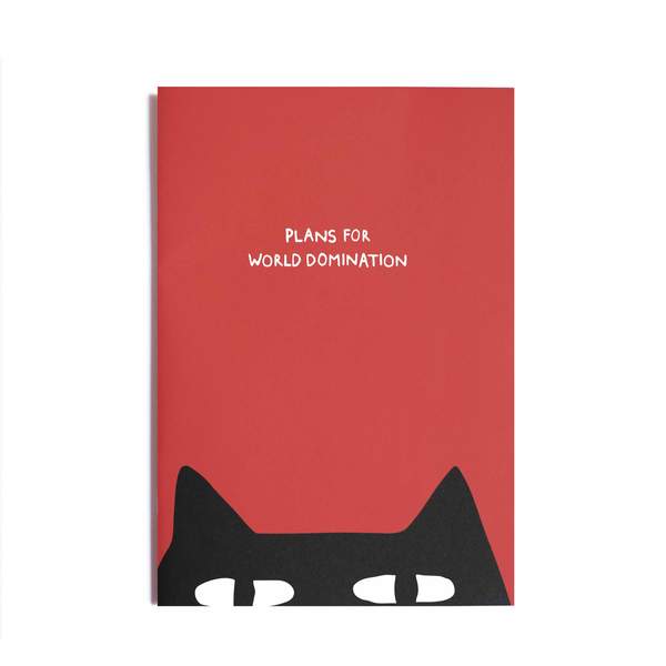 Plans For World Domination A4ish Notebook