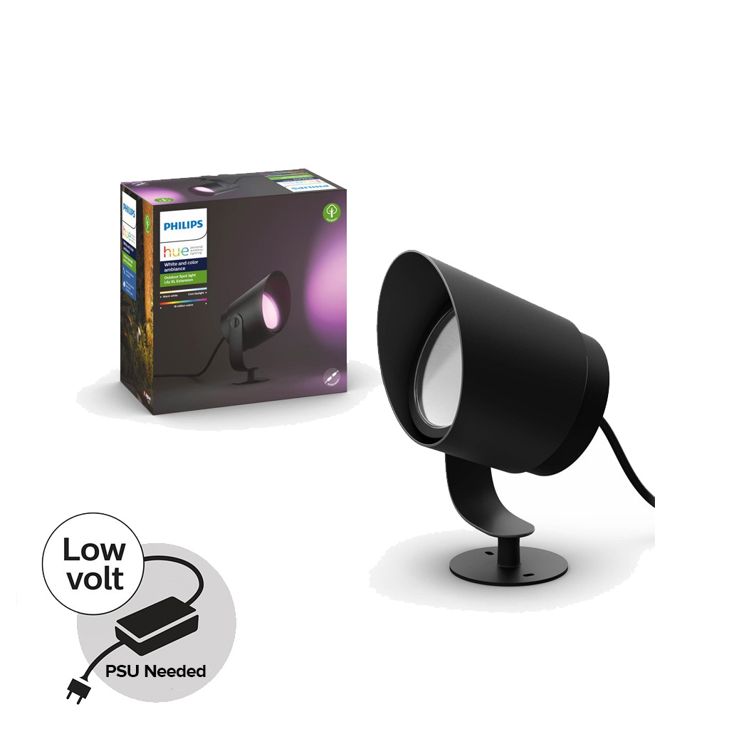 Philips Hue - Lily XL Spot Light - Hue Outdoor- White & Color Ambiance