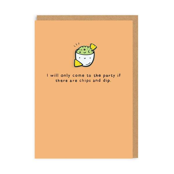 Chips & Dip Enamel Pin Greeting Card