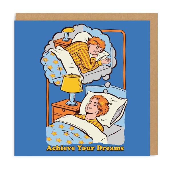 Achieve Your Dreams Square Greeting Card