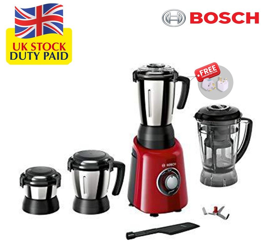 Bosch TrueMixx Radiance Mixer Grinder 600 Watt, 4 Jars - MGM4341RIN