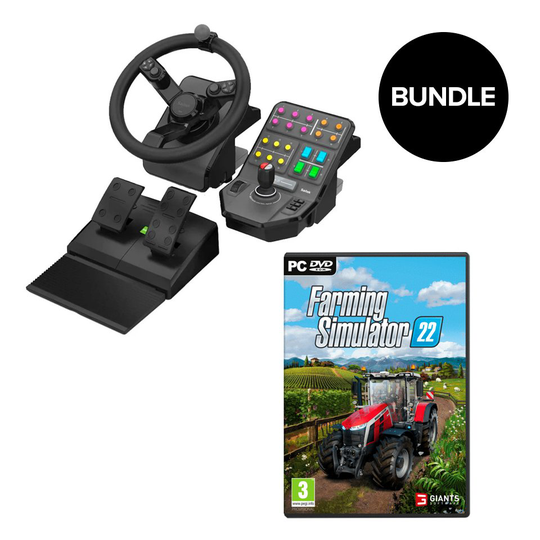 Logitech - G Saitek Farming Simulator Controller + Farming Simulator 22 (PC)