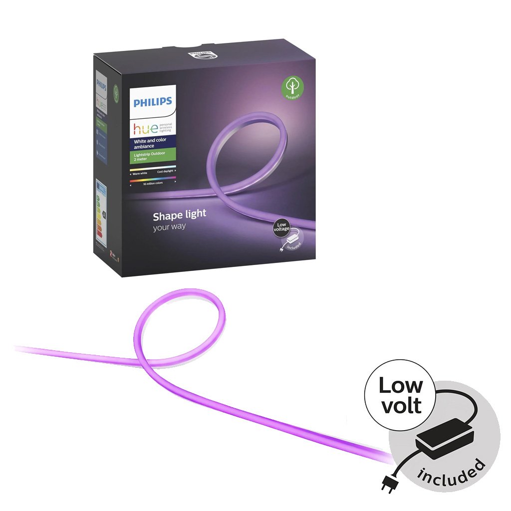 Philips Hue - Lightstrip Outdoor 2m - White & Color Ambiance