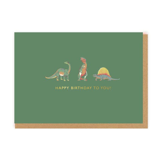 Happy Birthday To You! Dino Greeting Card