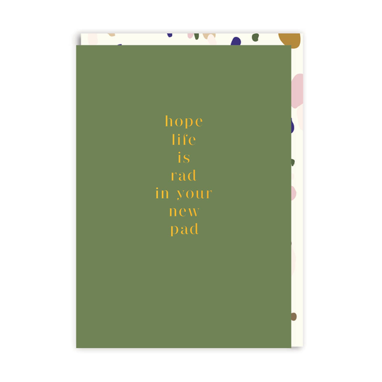 Rad New Pad Greeting Card