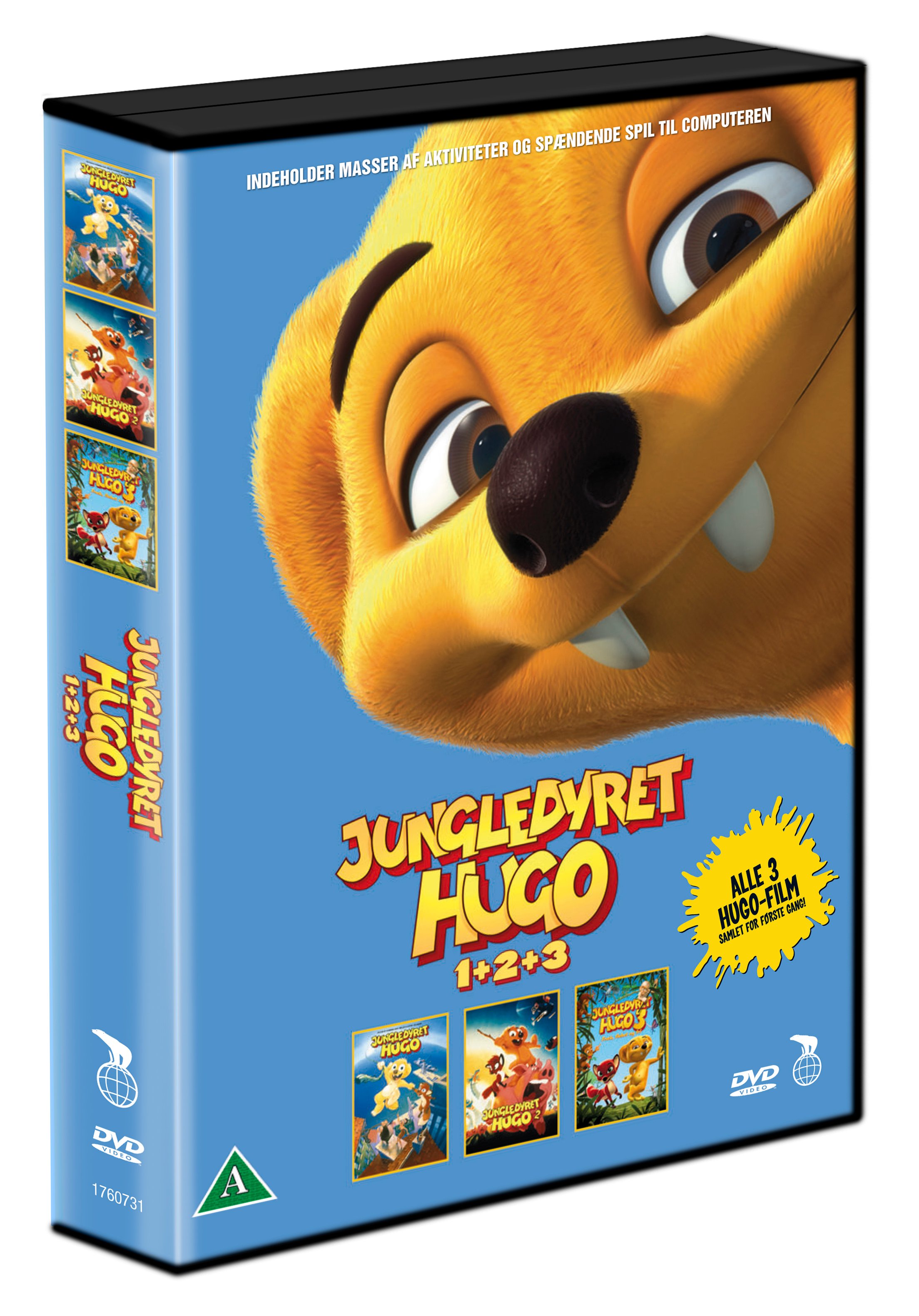 Jungledyret Hugo 1 2 3 Box - DVD