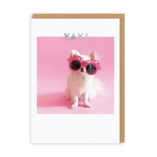 Sparkle Happy Birthday Sunglasses Greeting Card