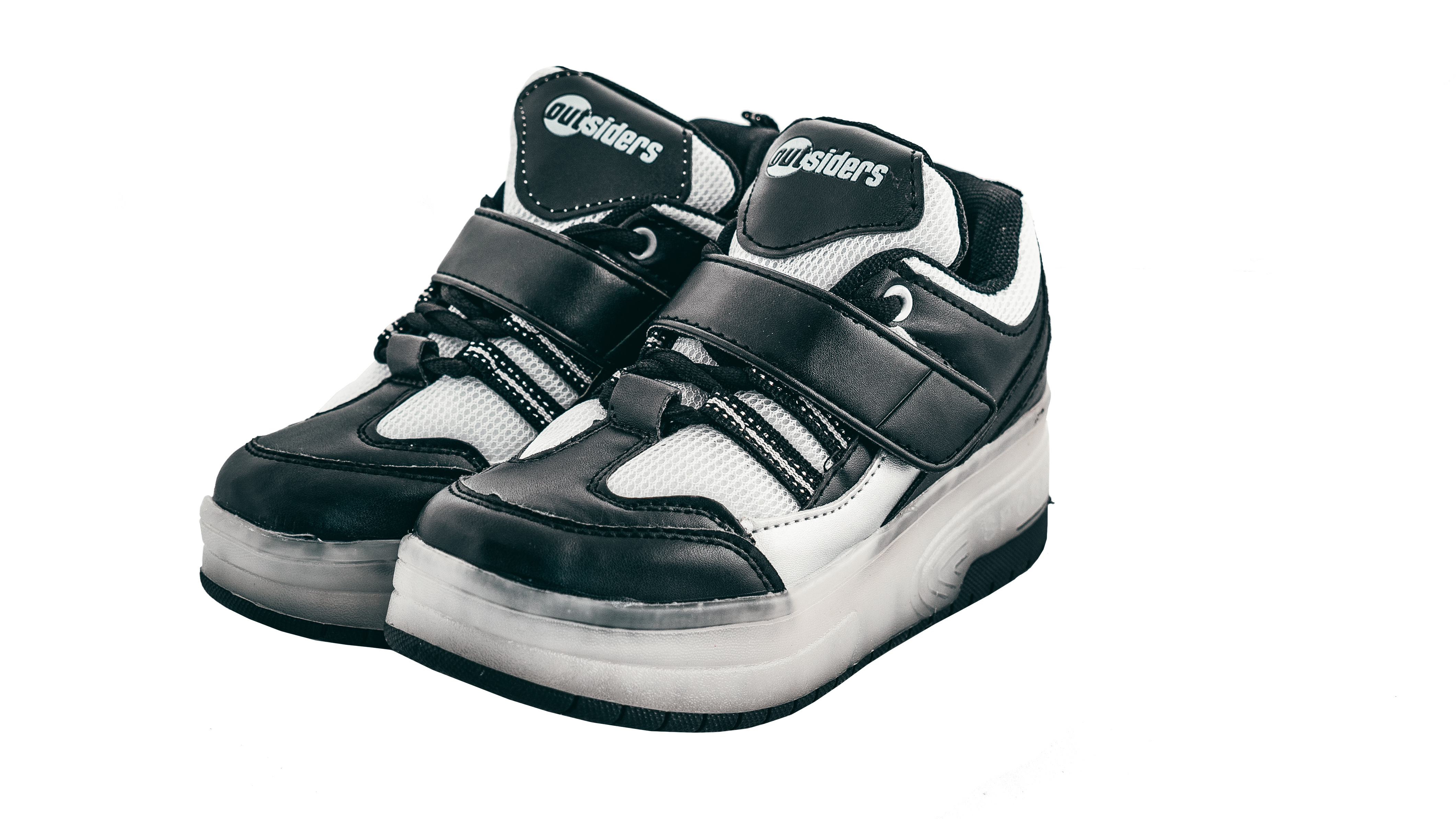 Outsiders - Roller Shoes with LED - Black/Silver (size: 30)