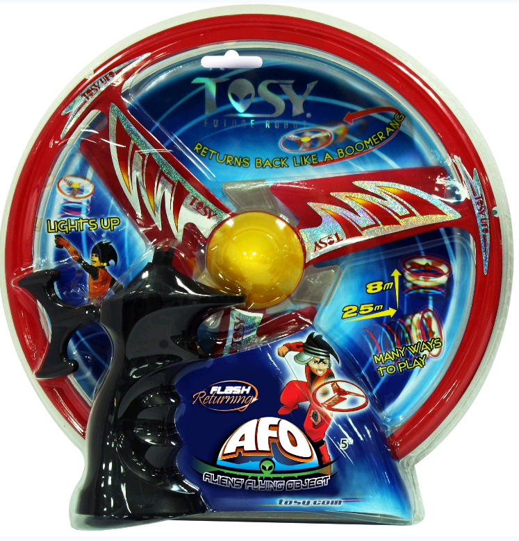 The Tosy UFO Flying Spinner - AFO LED Flash - Red