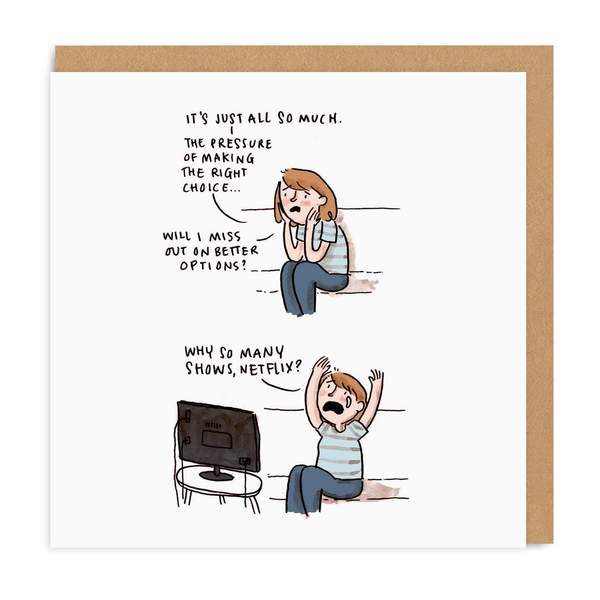 Netflix Square Greeting Card