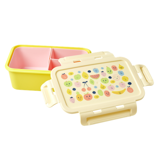 Rice - Lunchbox w. 3 Inserts - Happy Fruits Print