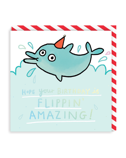 Flippin Amazing Birthday Square Greeting Card