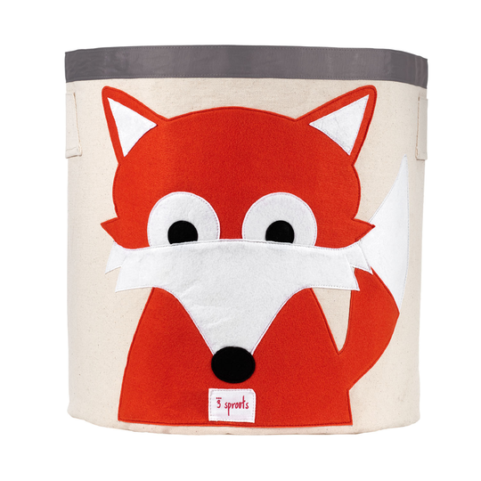 3 Sprouts - Storage Bin - Orange Fox