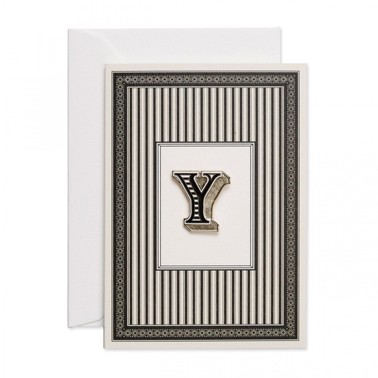 Alphabet Pin & Greeting Card, Y