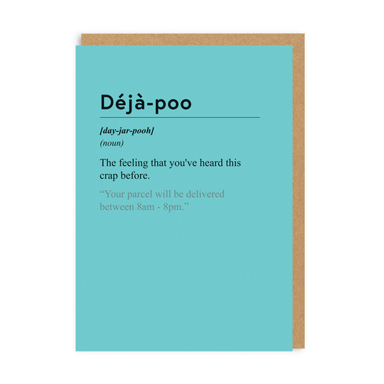 Deja-poo Greeting Card