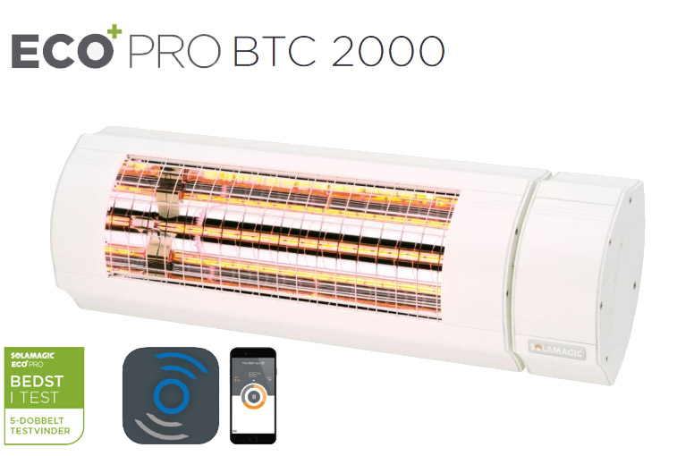 Solamagic - 2000 ECO+ PRO Patio Heater - Bluetooth Controlled - White