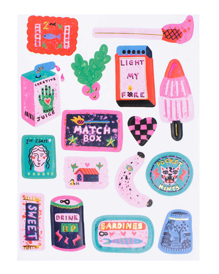 Happy Juice Sticker Set