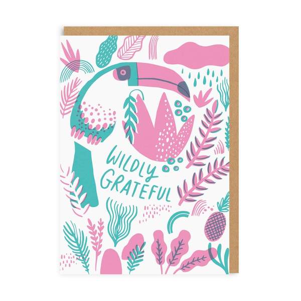 Wildly Grateful Thank you Greeting Card