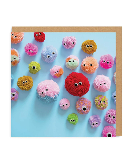 Pom Pom Friends Greeting Card