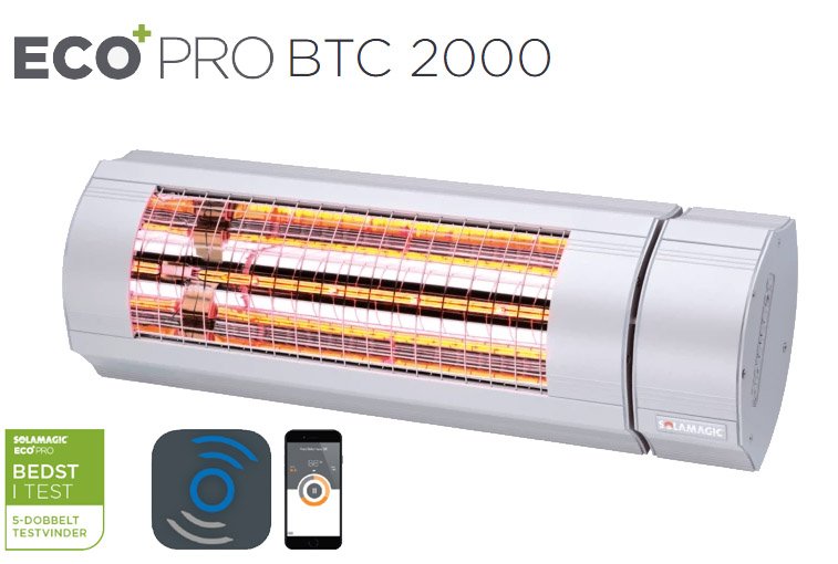 Solamagic - 2000 ECO+ PRO Patio Heater - Bluetooth Controlled - Titanium