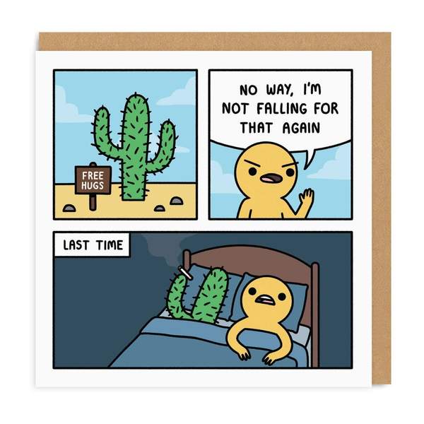 Not Falling For That Again Square Greeting Card
