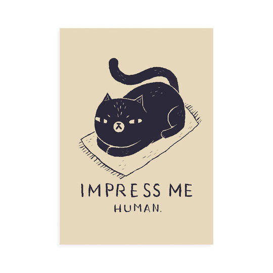 Impress Me Human Postcard