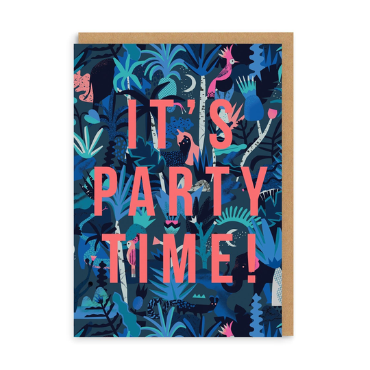 Midnight Jungle Greeting Card