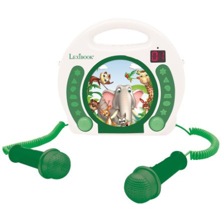 Lexibook - Animals Portable CD player with 2 microphones (RCDK100ANX)