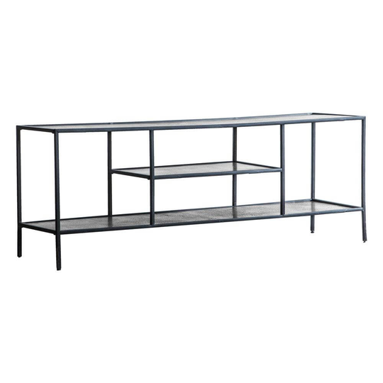 The Metal Frame Media Unit Antique Silver
