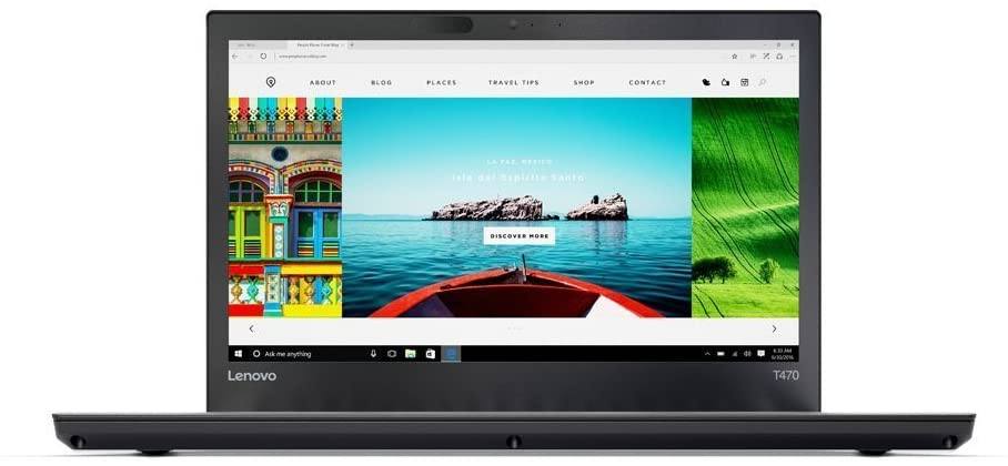 Refurb Lenovo T470 Laptop i5-6300U 8GB 256GB Win 10 Pro US Keyboard